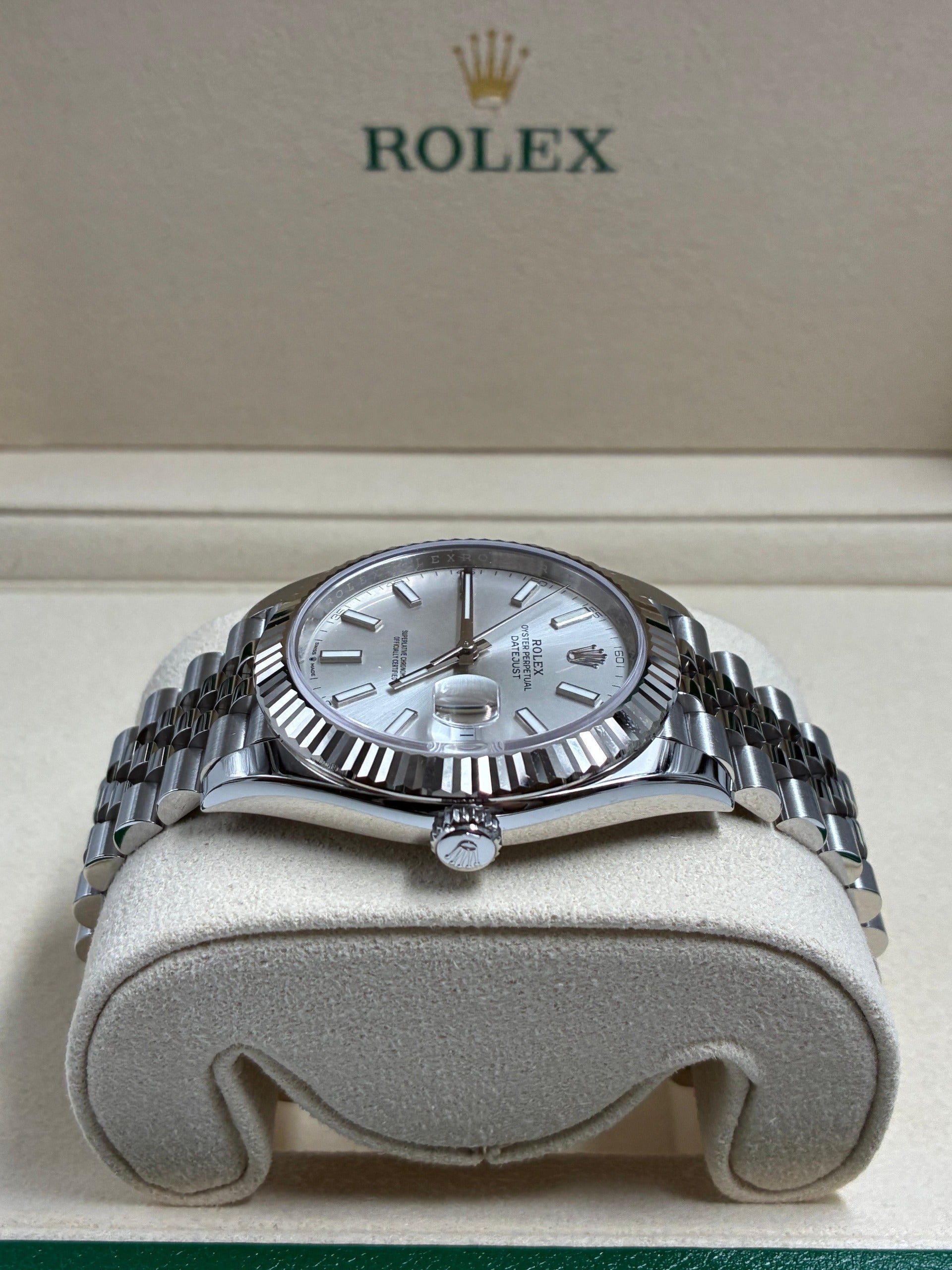 Rolex Datejust 41 126334 Silver Index Jubilee 2025