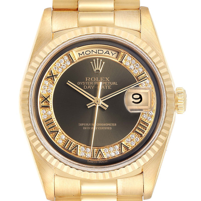 Rolex Day-Date 36 18238 Black Naked