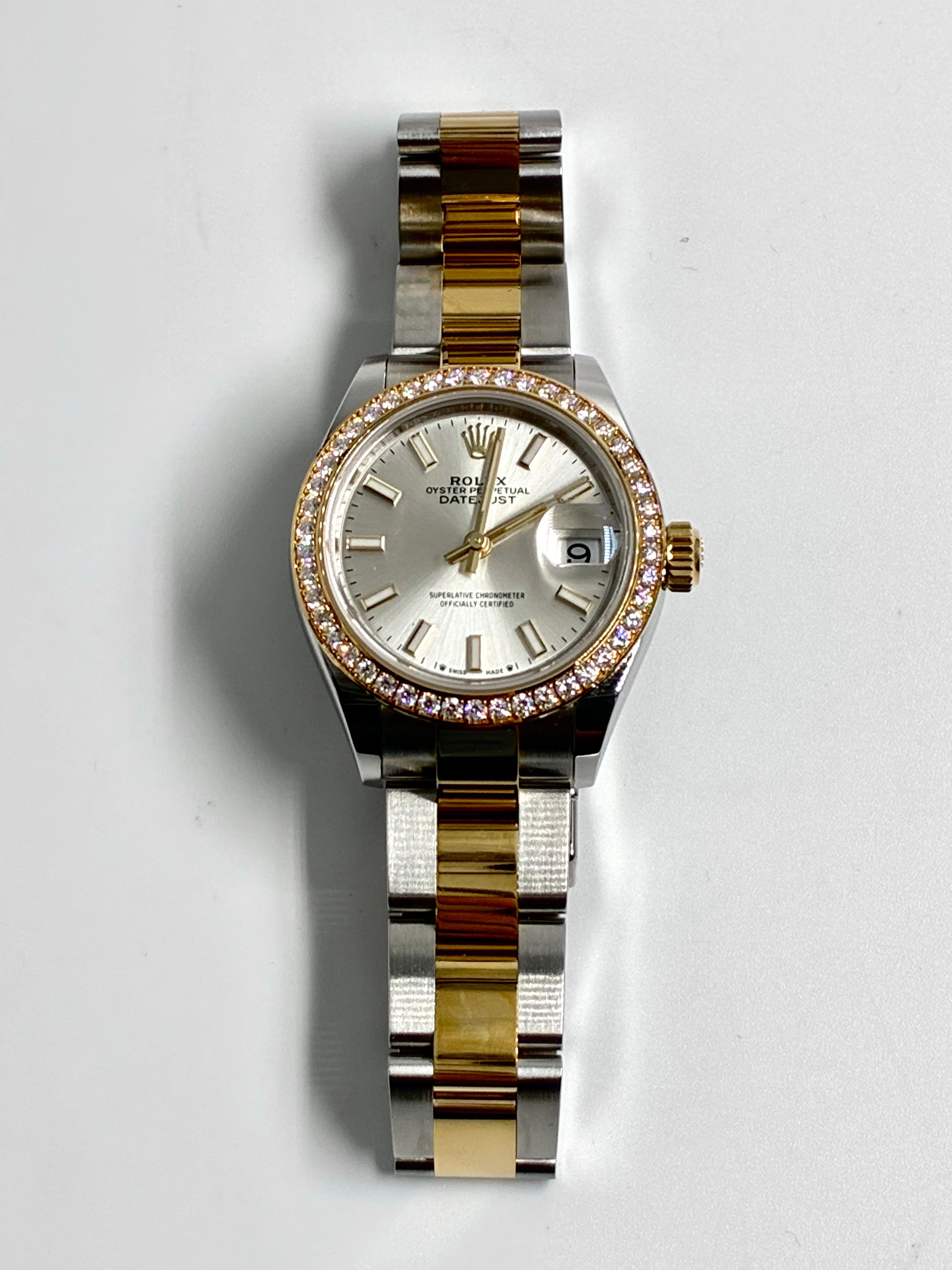 Rolex Lady-Datejust 28 m279383RBR-0018 Silver Index Oyster 2025