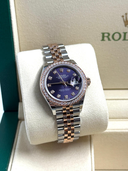 Rolex Lady-Datejust 279381RBR G PURPLE JUB