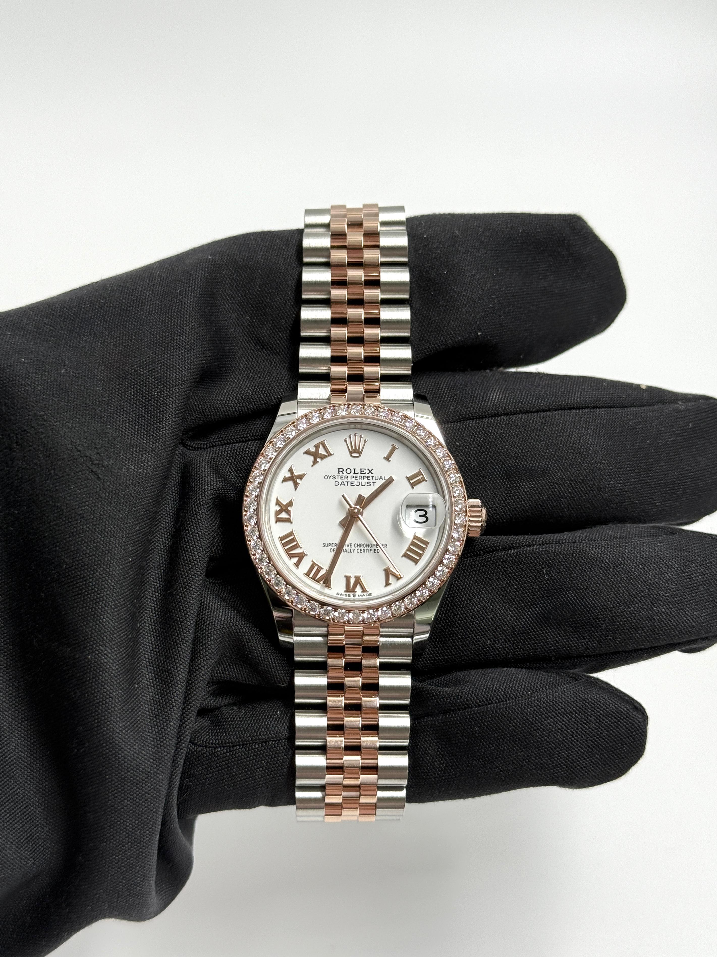 ROLEX Datejust 31MM  278381RBR WHITE ROMAN JUB