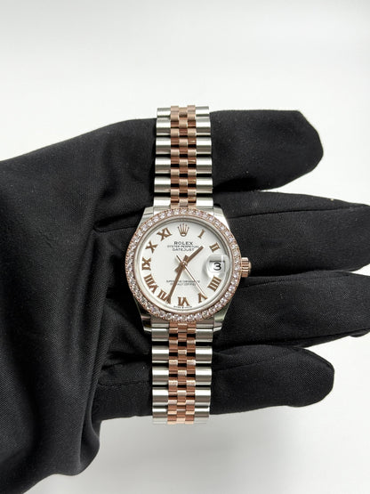 ROLEX Datejust 31MM  278381RBR WHITE ROMAN JUB