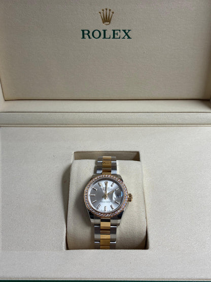 Rolex Lady-Datejust 28 m279383RBR-0018 Silver Index Oyster 2025