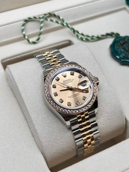 Rolex Lady-Datejust 28 m279383RBR-0011 G Champagne Jubilee 2026