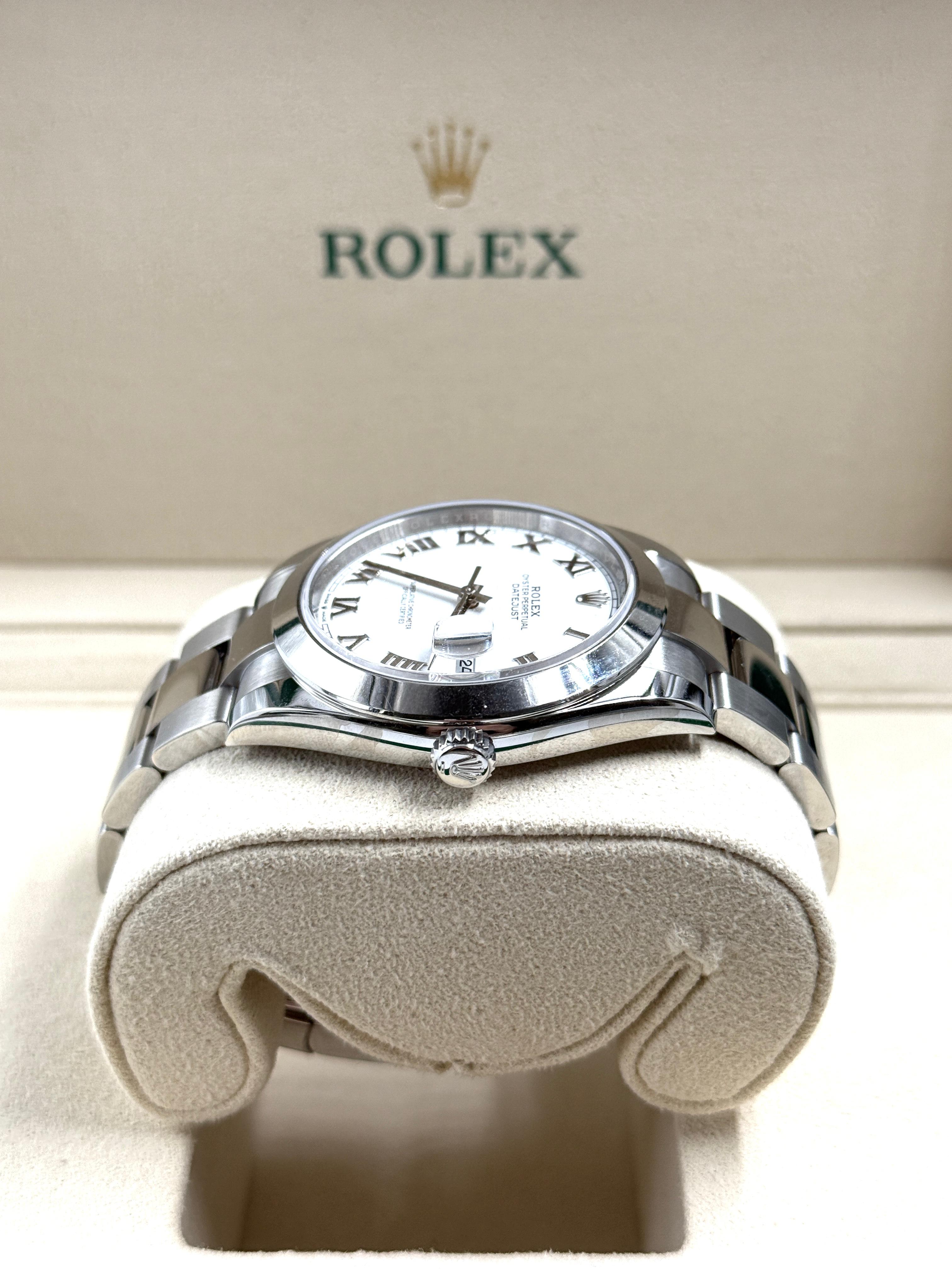 Rolex Datejust 41 126300 Weiße römische Auster 2024