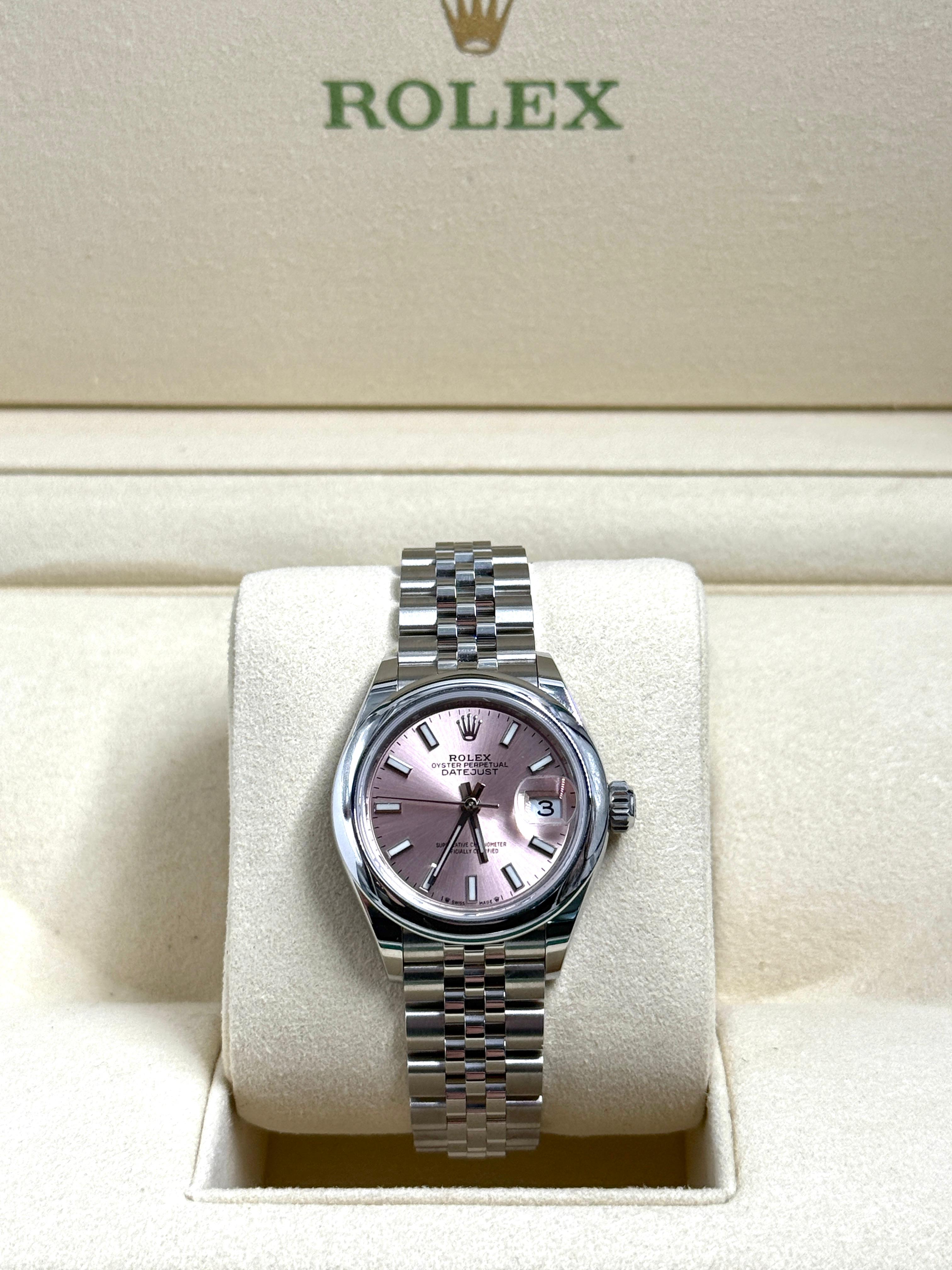 Rolex Lady-Datejust 279160 Pink Index Jubilee 2025