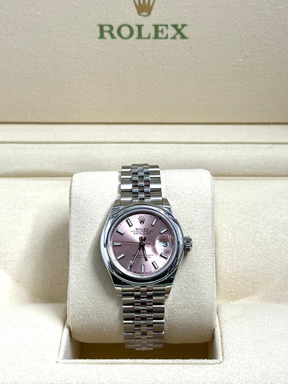 Rolex Lady-Datejust 279160 Pink Index Jubilee 2025