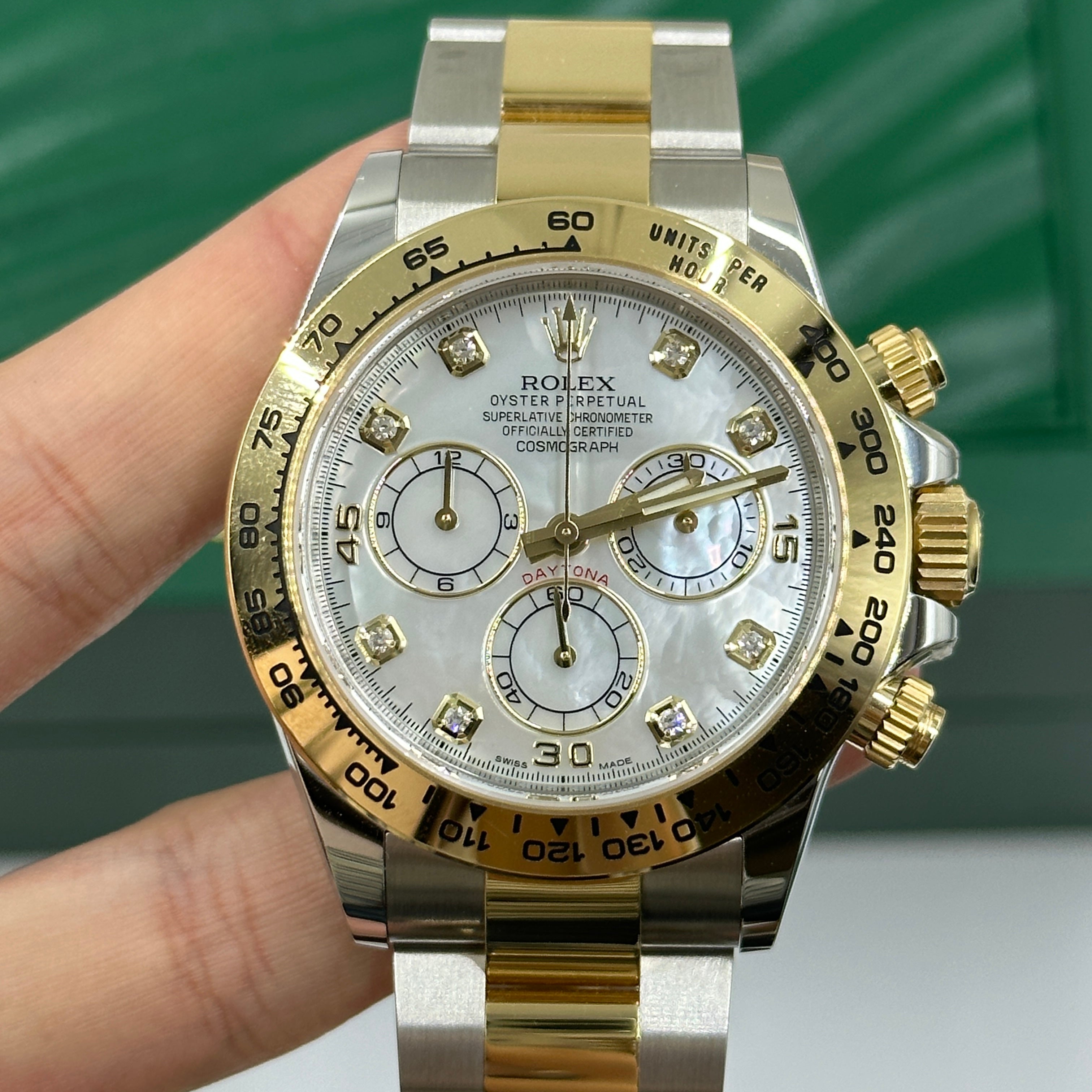 Rolex Cosmograph Daytona 116503NG White MOP (alte Karte) 2020
