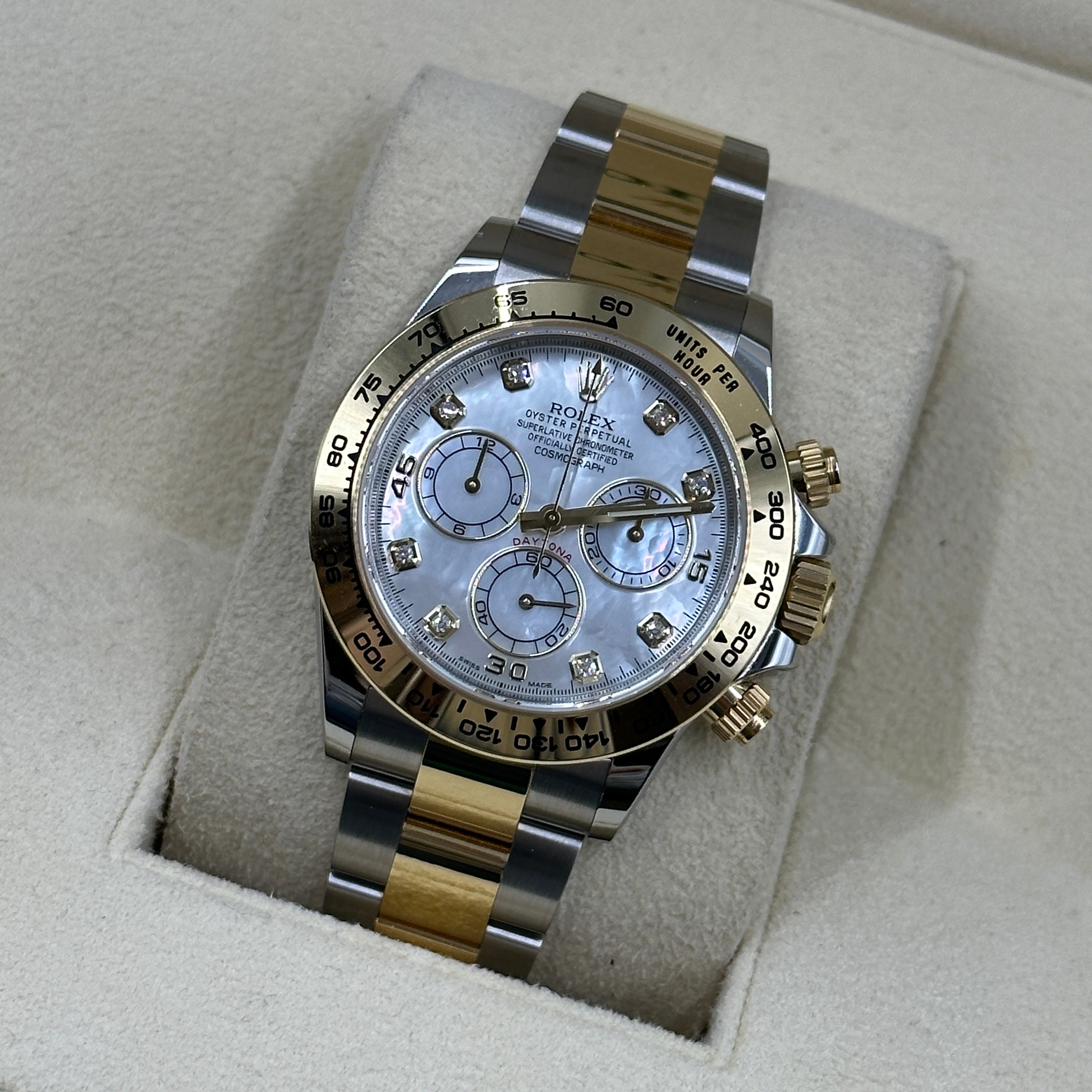 Rolex Cosmograph Daytona 116503NG White MOP (alte Karte) 2020