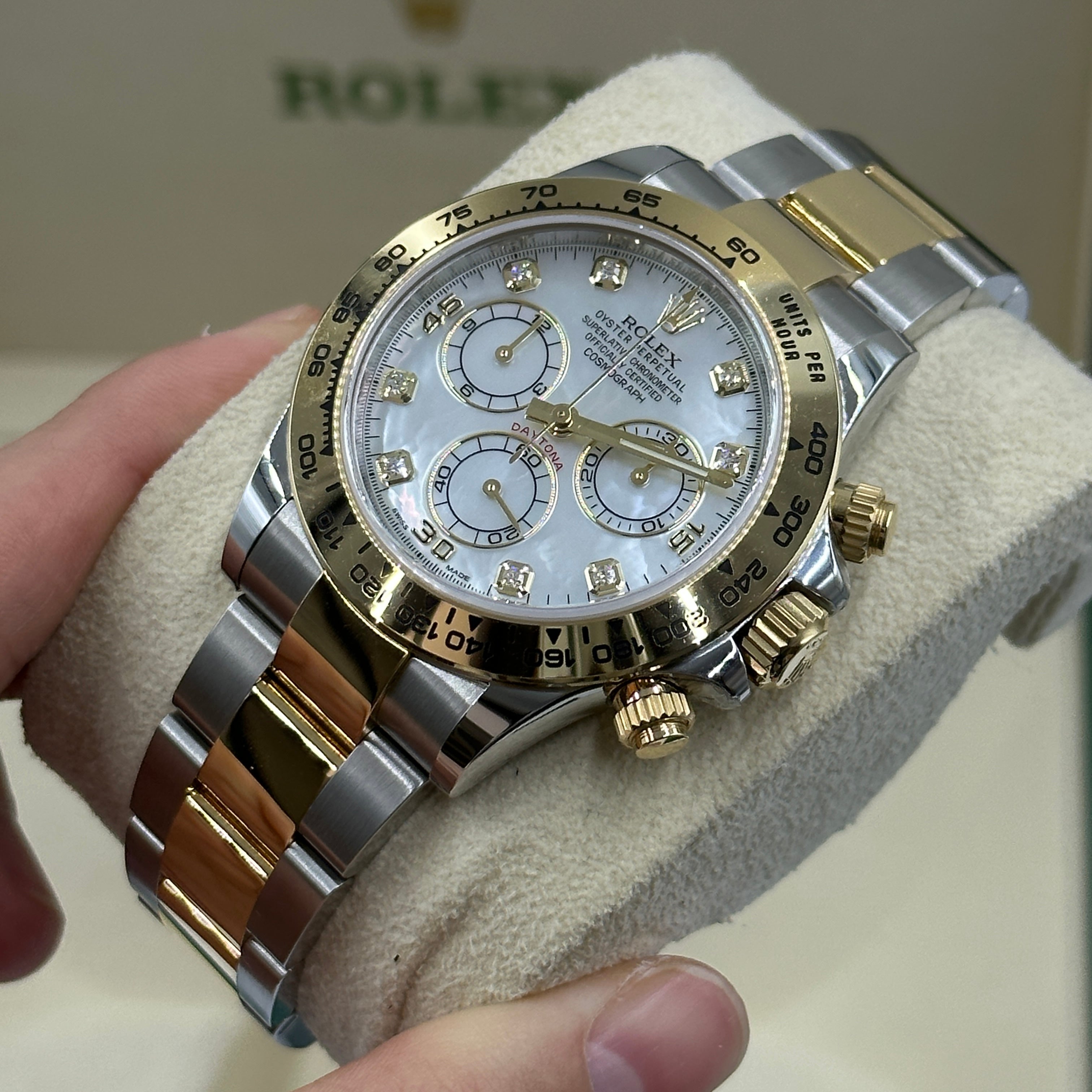 Rolex Cosmograph Daytona 116503NG White MOP (alte Karte) 2020