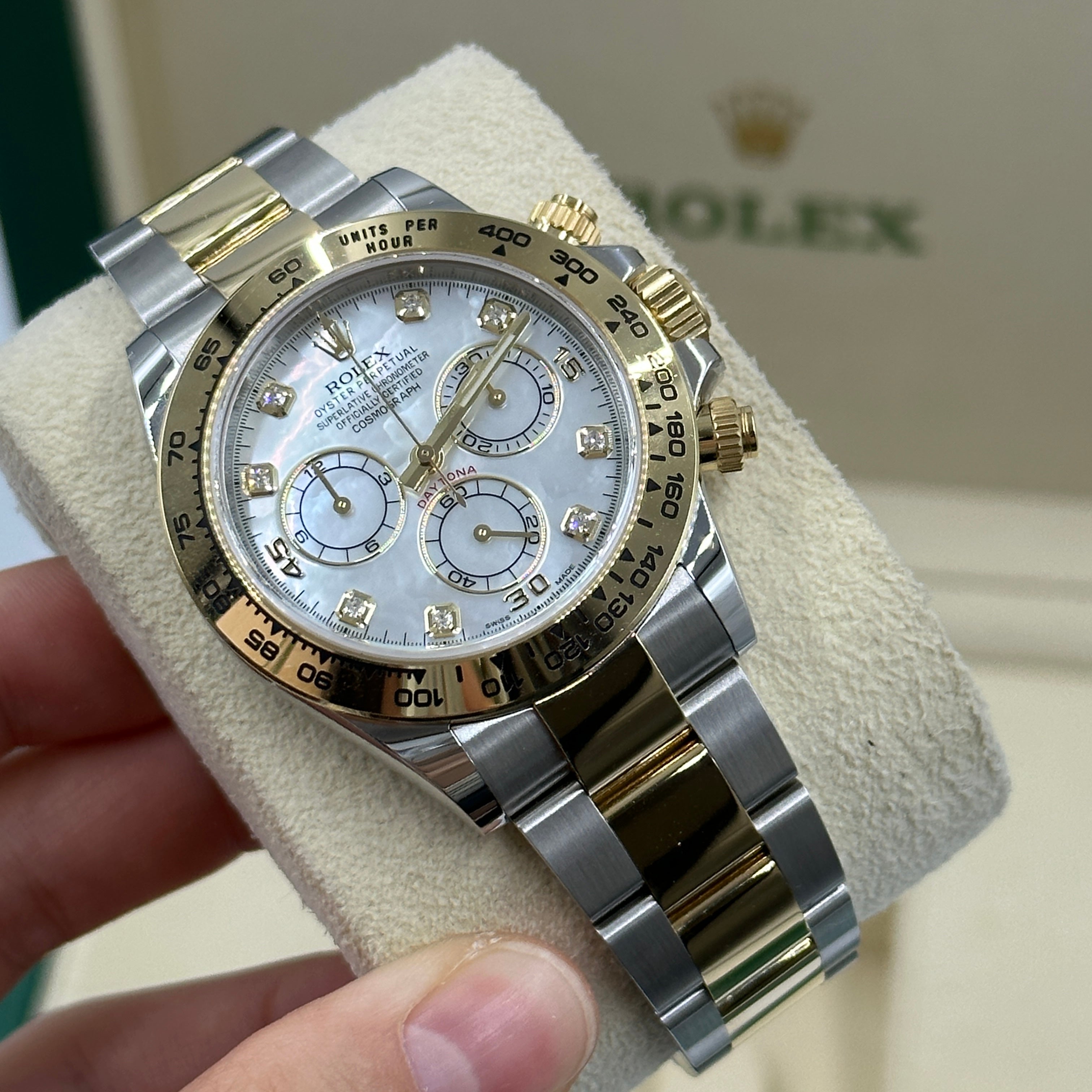 Rolex Cosmograph Daytona 116503NG White MOP (alte Karte) 2020
