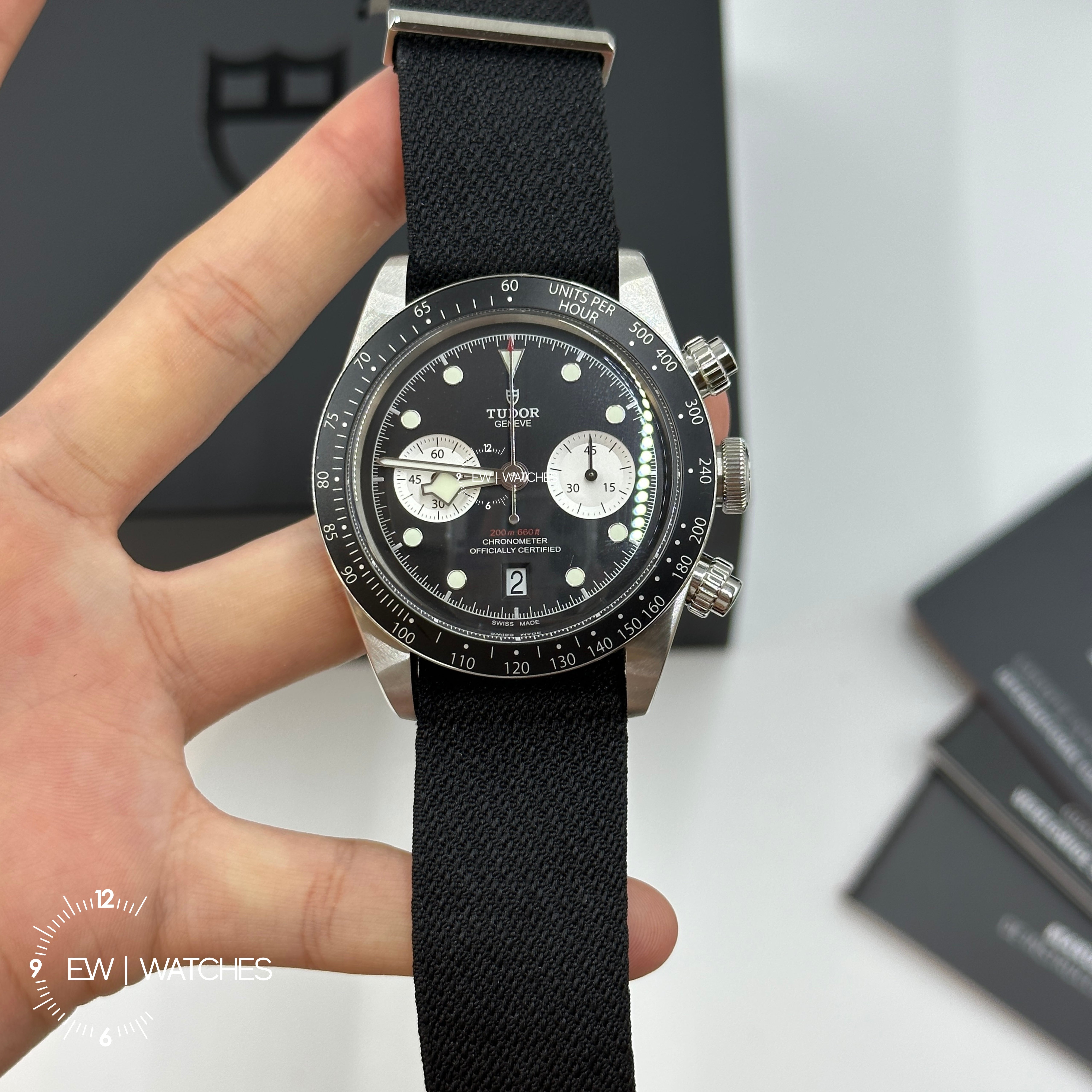 Tudor Black Bay Chrono 41mm 79360N-0007 Black Woven 2023