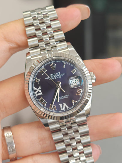 Rolex Datejust 36 126234 Lila VIIX Jubiläum 2024
