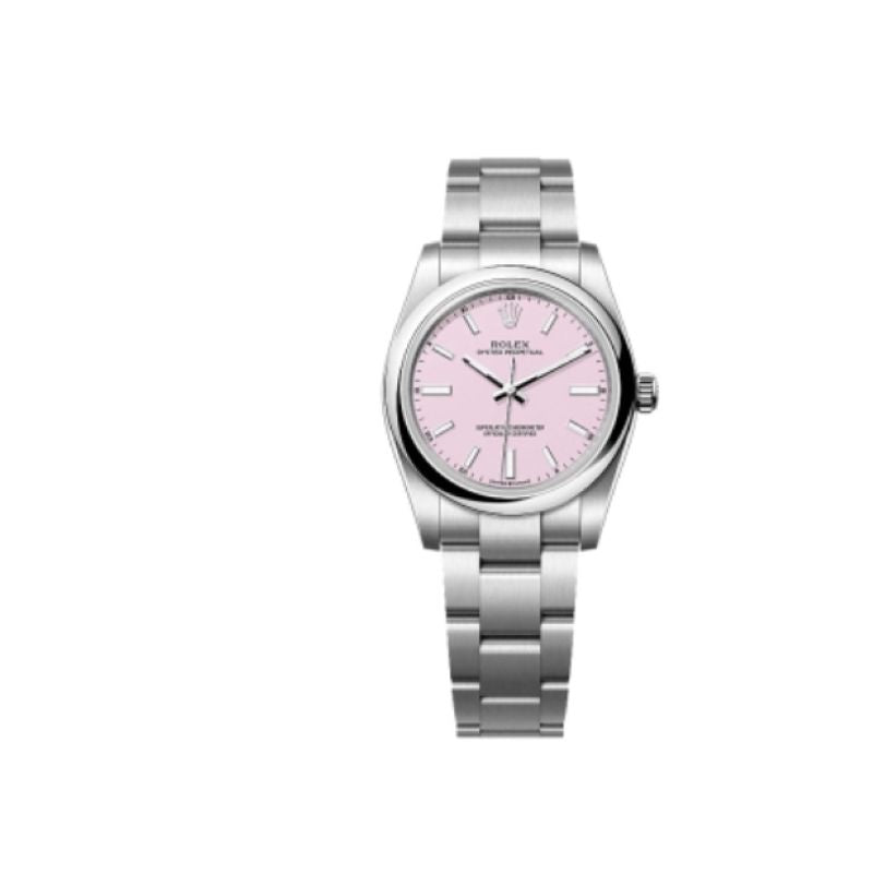 Rolex Oyster Perpetual 34 124200 Candy Pink Index 2025
