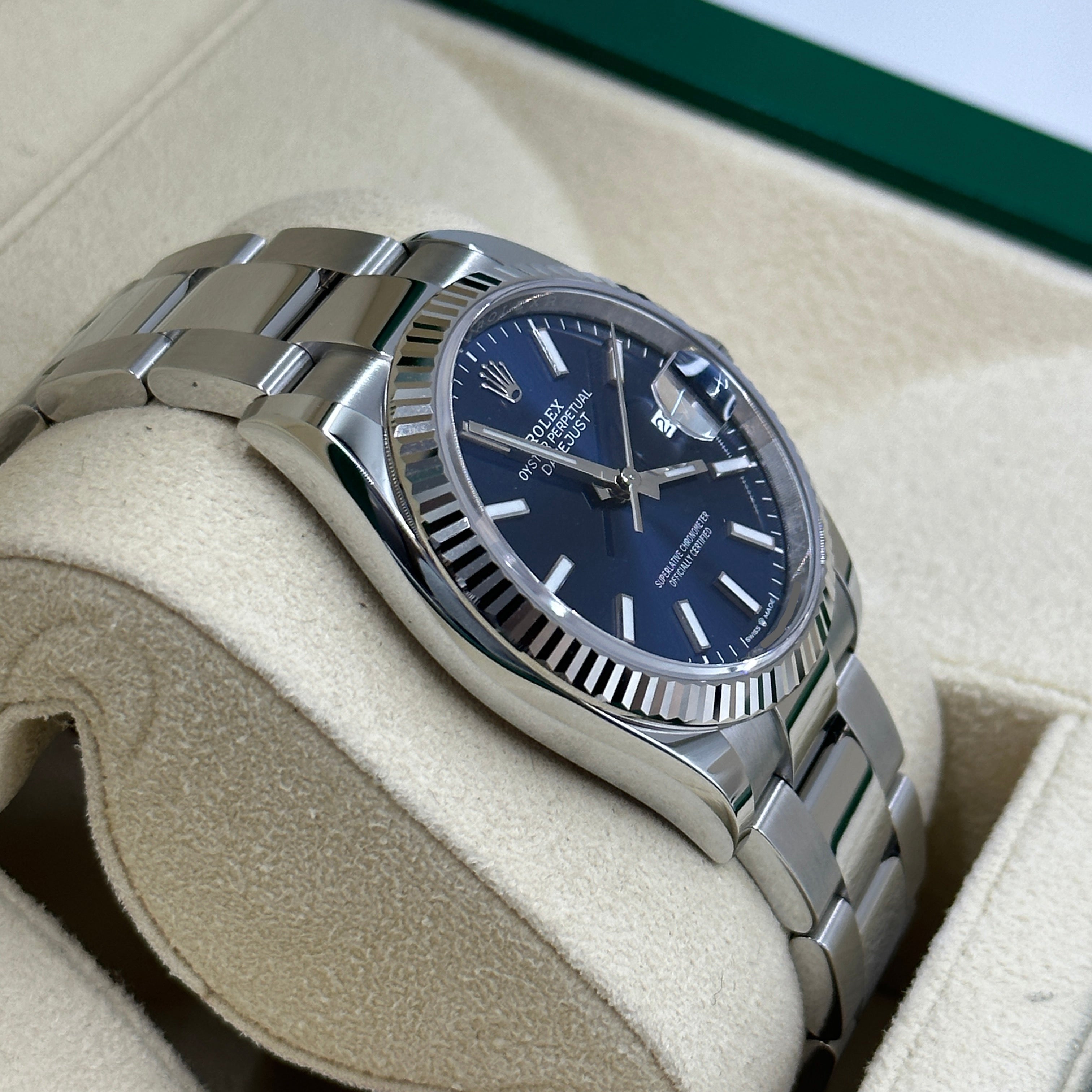 Rolex Datejust 36 126234 Blauer Index Oyster 2025