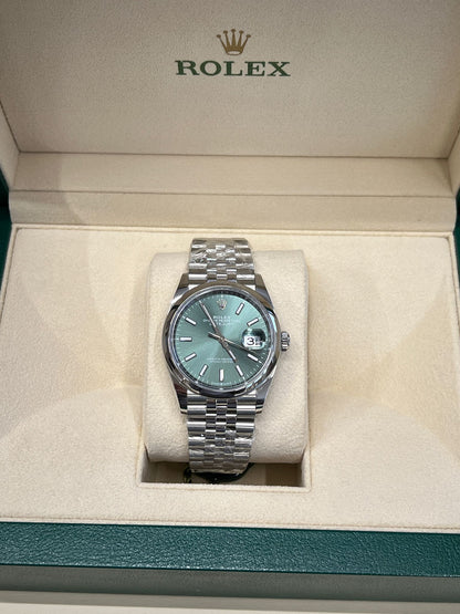 Rolex Datejust 36 126200 GREEN INDEX JUB