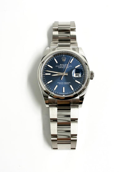 Rolex Datejust 36 126200 Blue Index Dial Oyster 2025