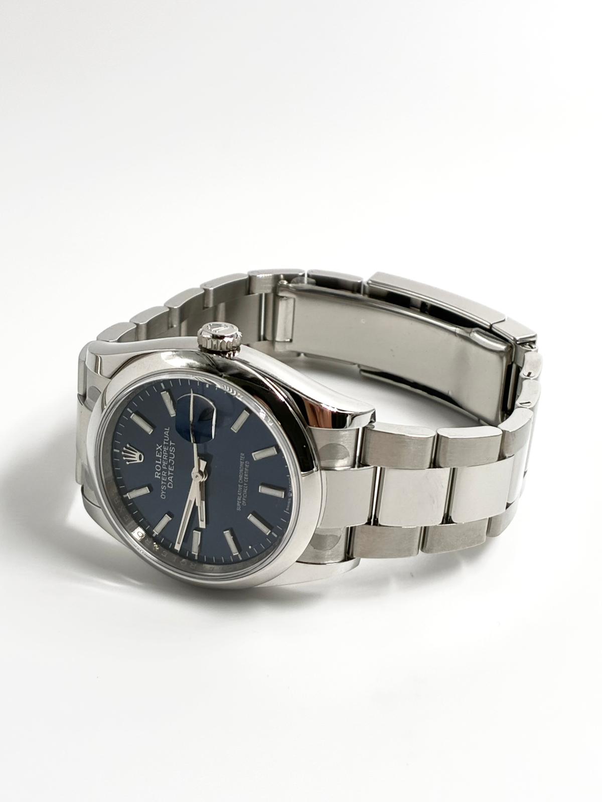 Rolex Datejust 36 126200 Blue Index Dial Oyster 2025