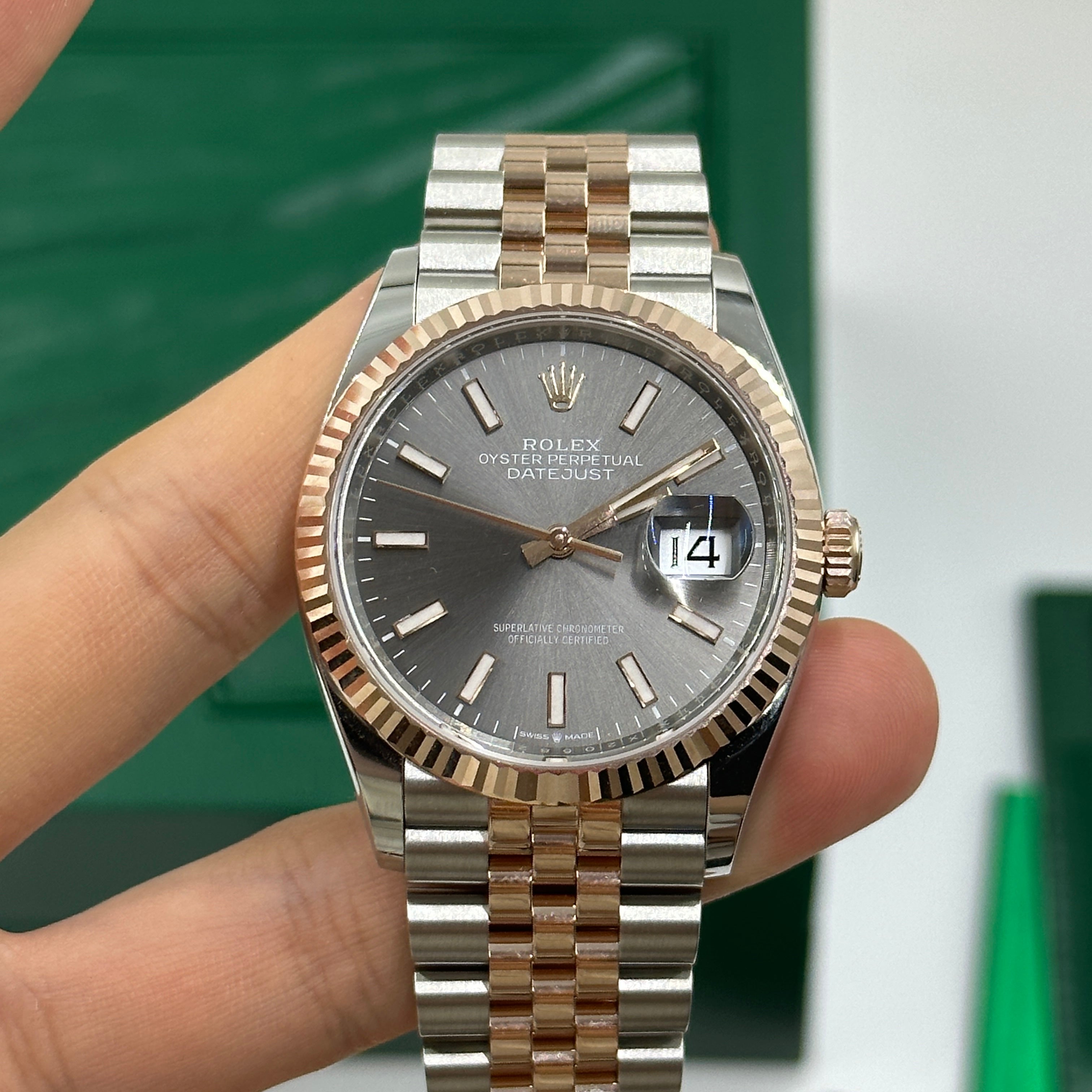 Rolex Datejust 36 126231 Grau Index Jubilee 2024