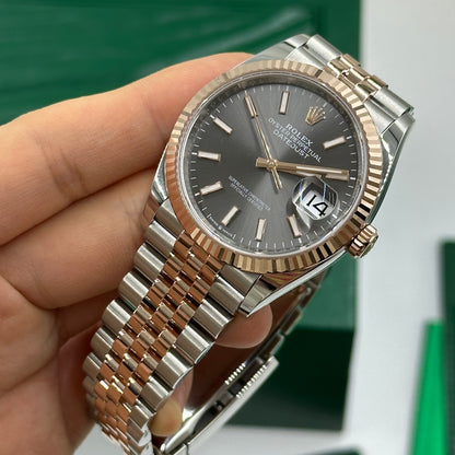 Rolex Datejust 36 126231 Grau Index Jubilee 2024