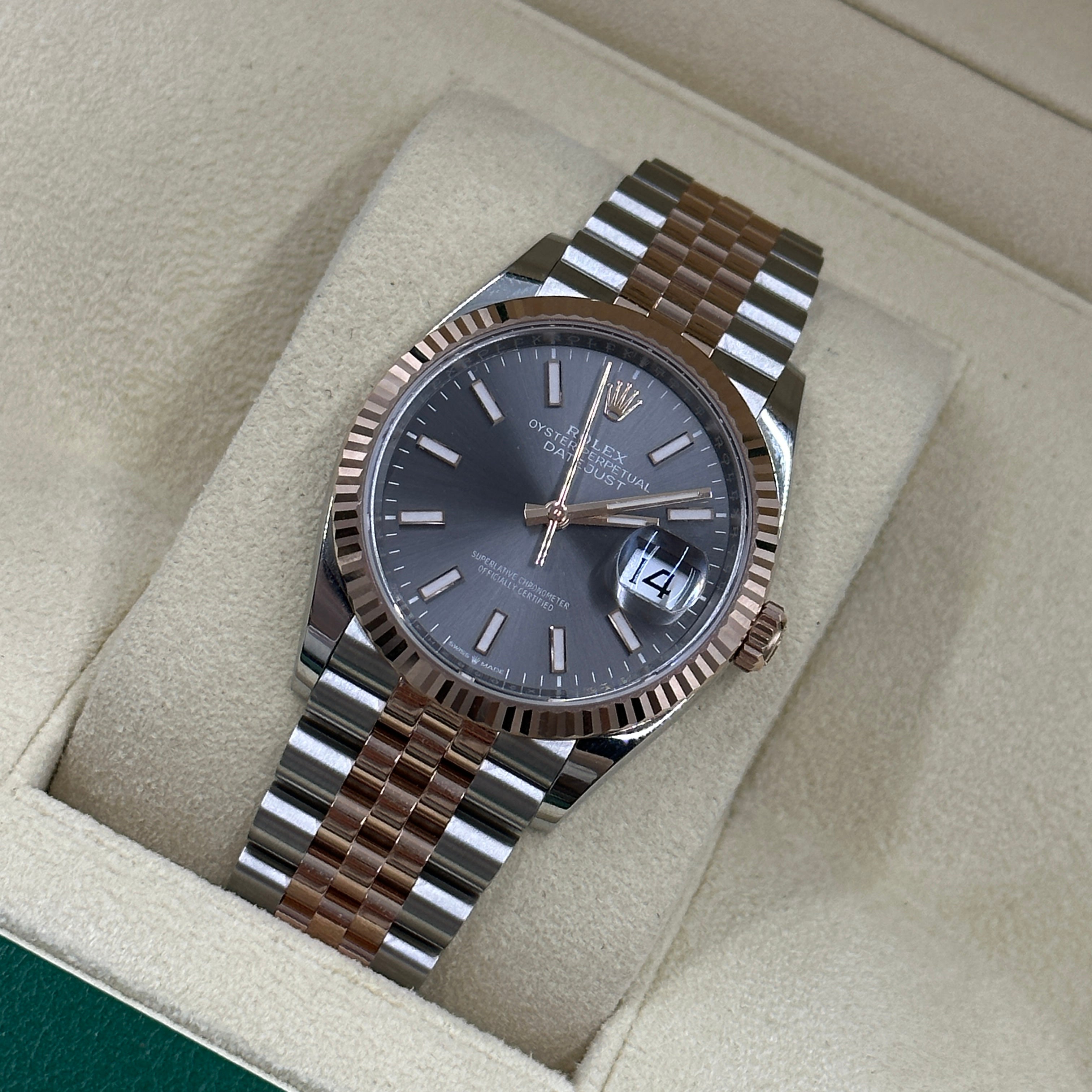 Rolex Datejust 36 126231 Grau Index Jubilee 2024