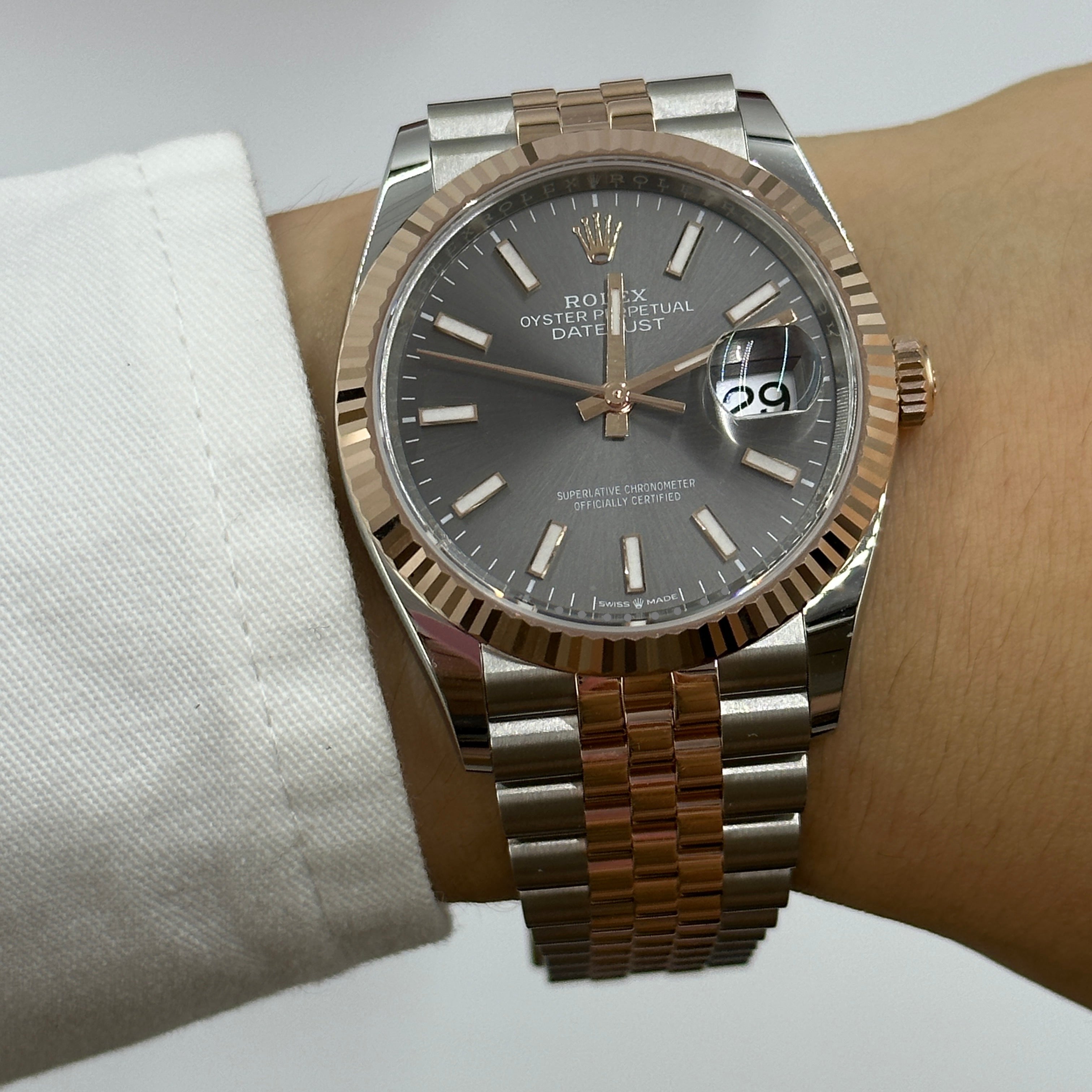 Rolex Datejust 36 126231 Grau Index Jubilee 2024