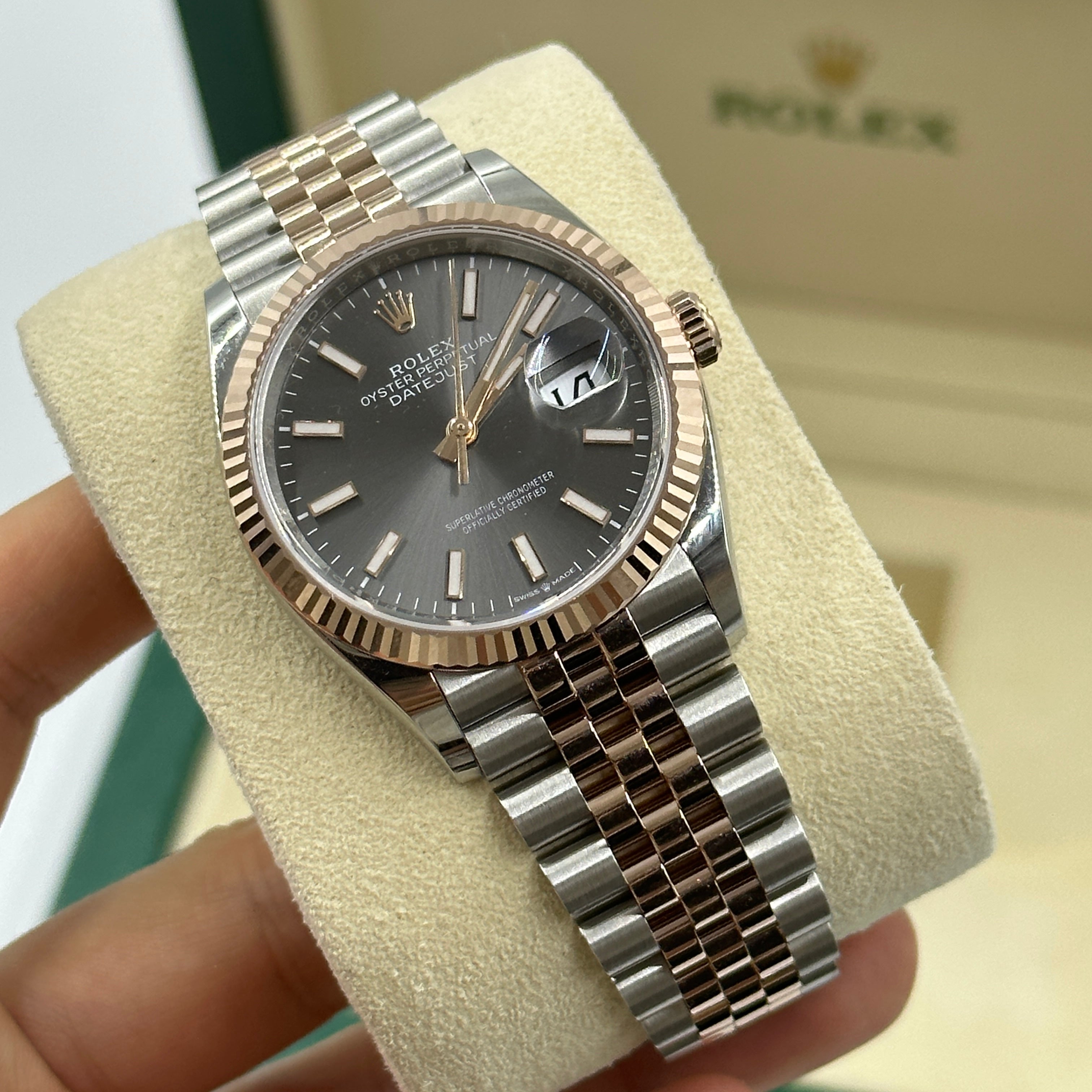 Rolex Datejust 36 126231 Grau Index Jubilee 2024