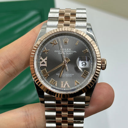Rolex Datejust 36 126231 Grau VIIX Roman Oyster 2025