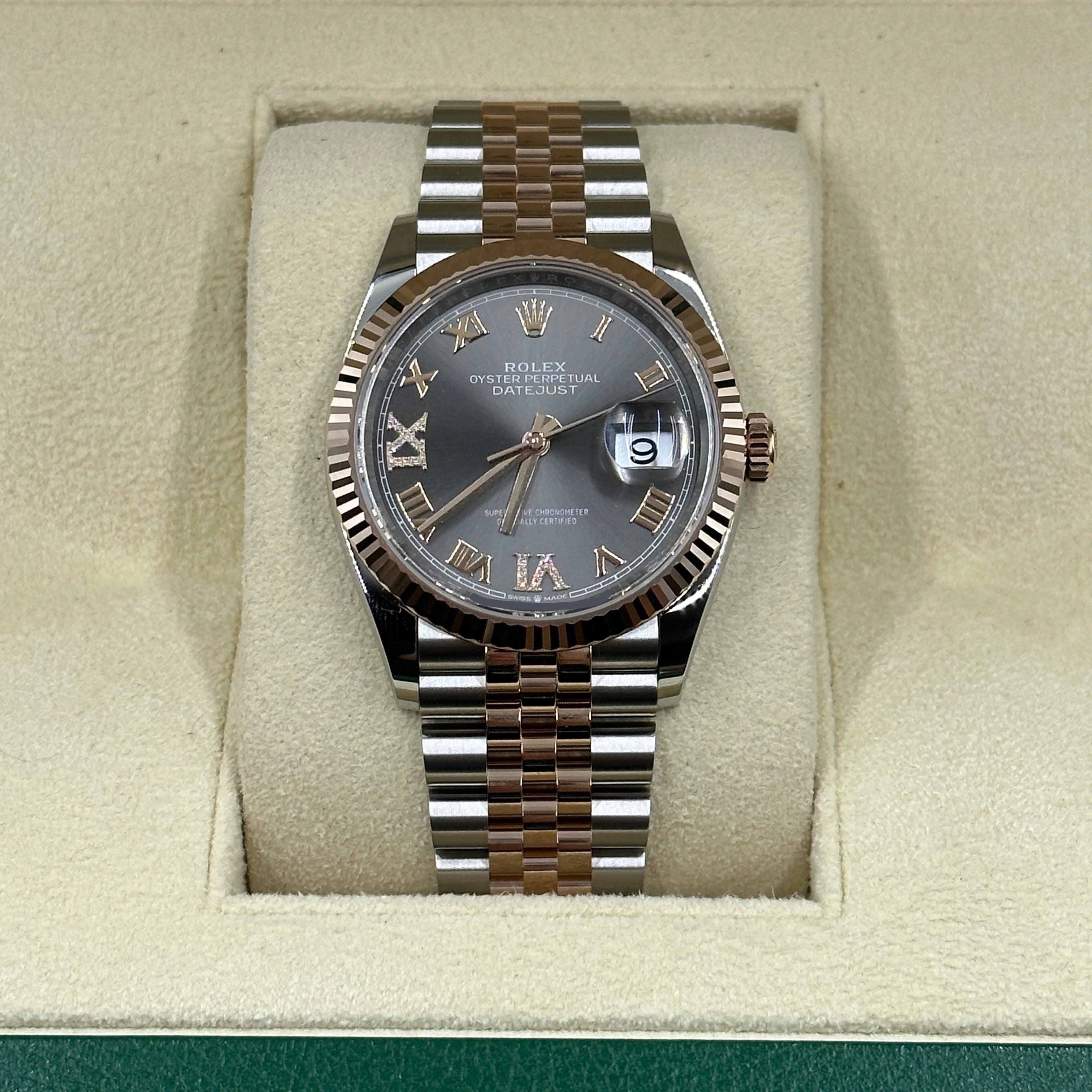 Rolex Datejust 36 126231 Grau VIIX Roman Oyster 2025