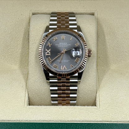Rolex Datejust 36 126231 Grau VIIX Roman Oyster 2025