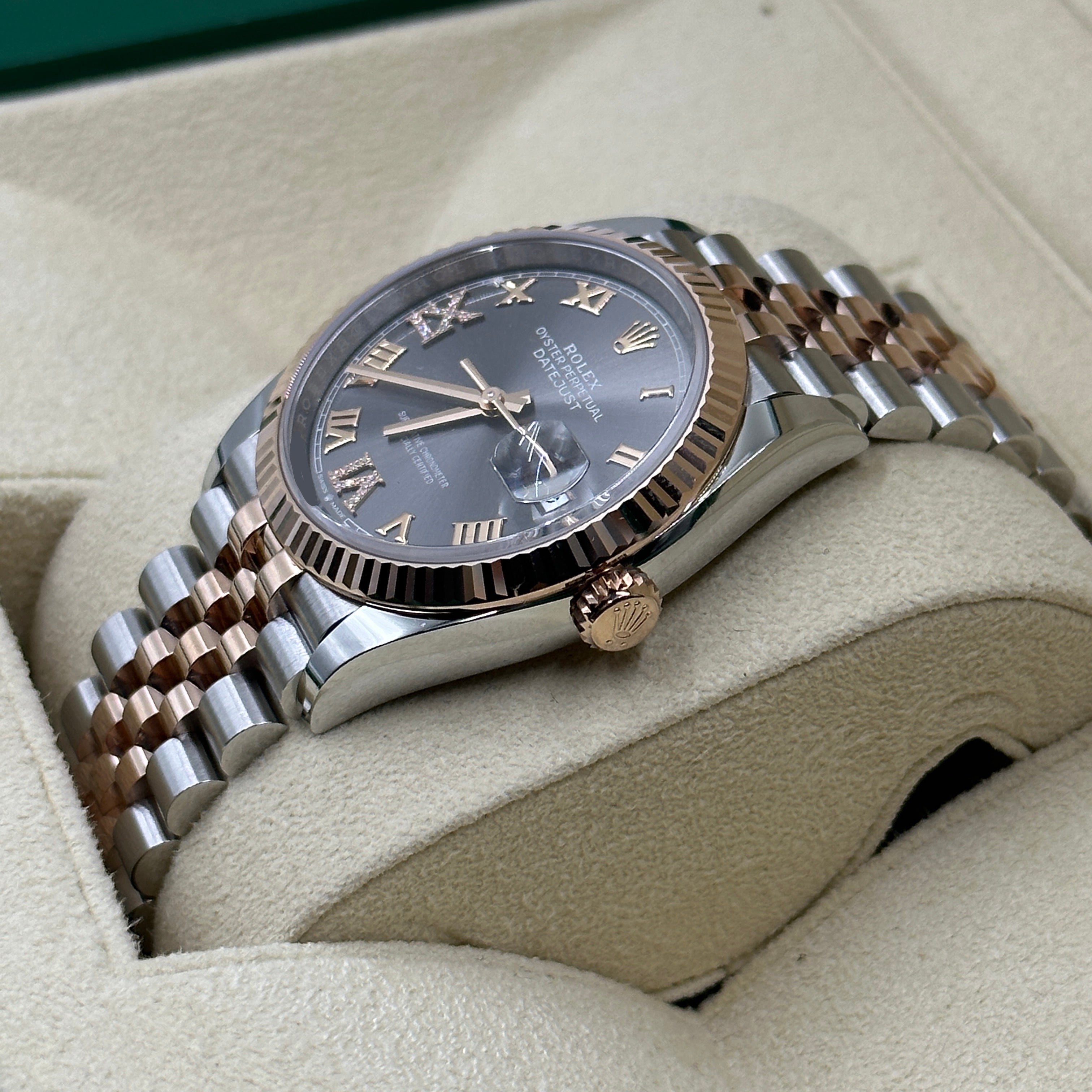 Rolex Datejust 36 126231 Grau VIIX Roman Oyster 2025