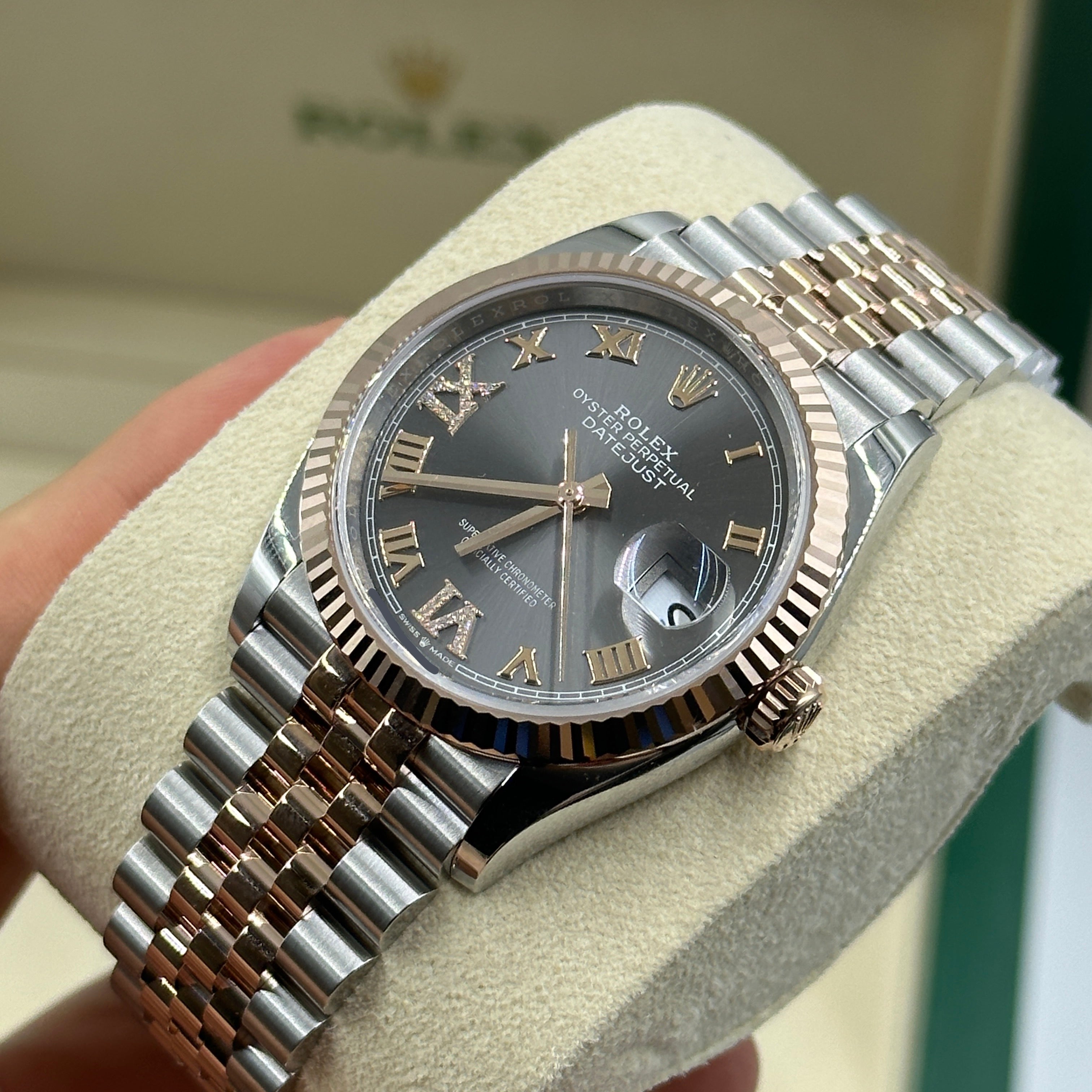 Rolex Datejust 36 126231 Grau VIIX Roman Oyster 2025