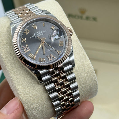 Rolex Datejust 36 126231 Grau VIIX Roman Oyster 2025