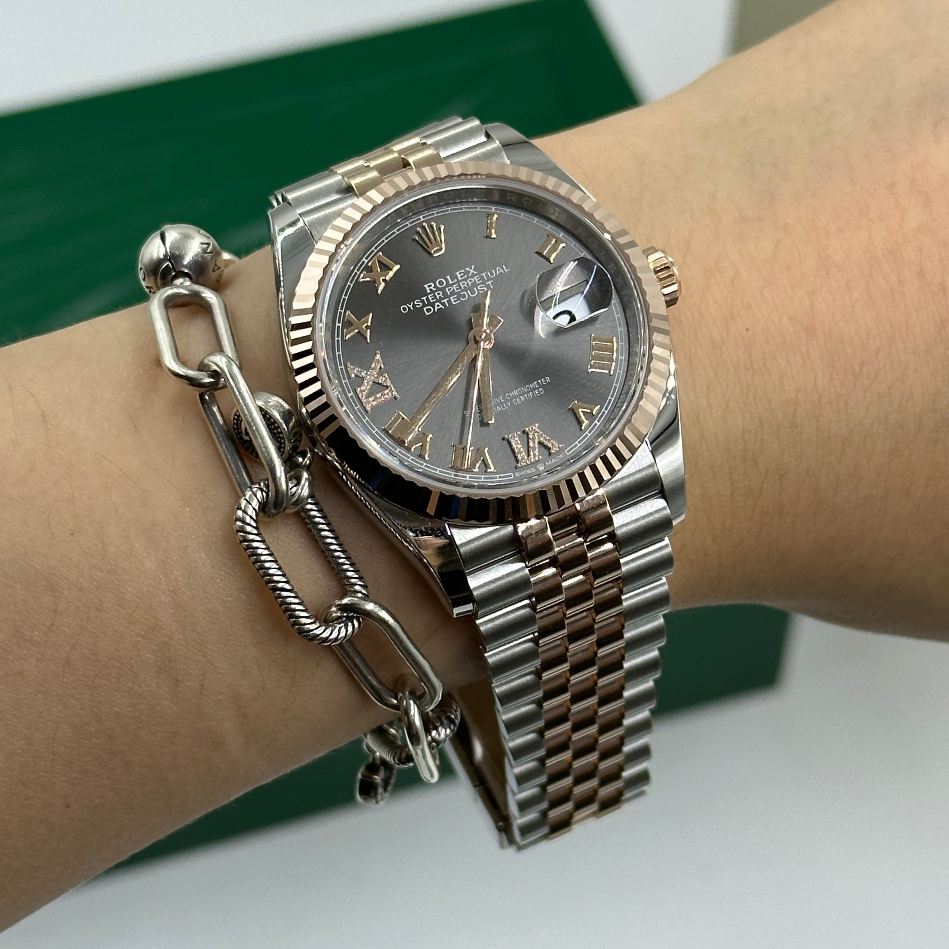 Rolex Datejust 36 126231 Grau VIIX Roman Oyster 2025