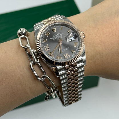 Rolex Datejust 36 126231 Grau VIIX Roman Oyster 2025