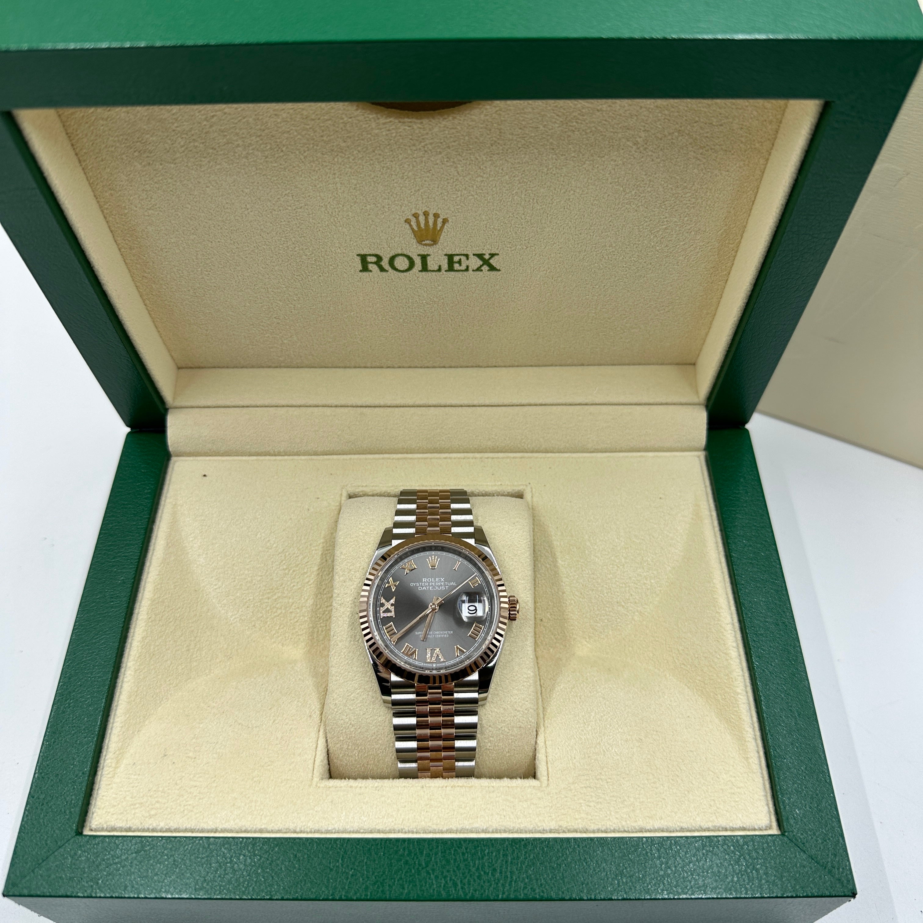 Rolex Datejust 36 126231 Grau VIIX Roman Oyster 2025