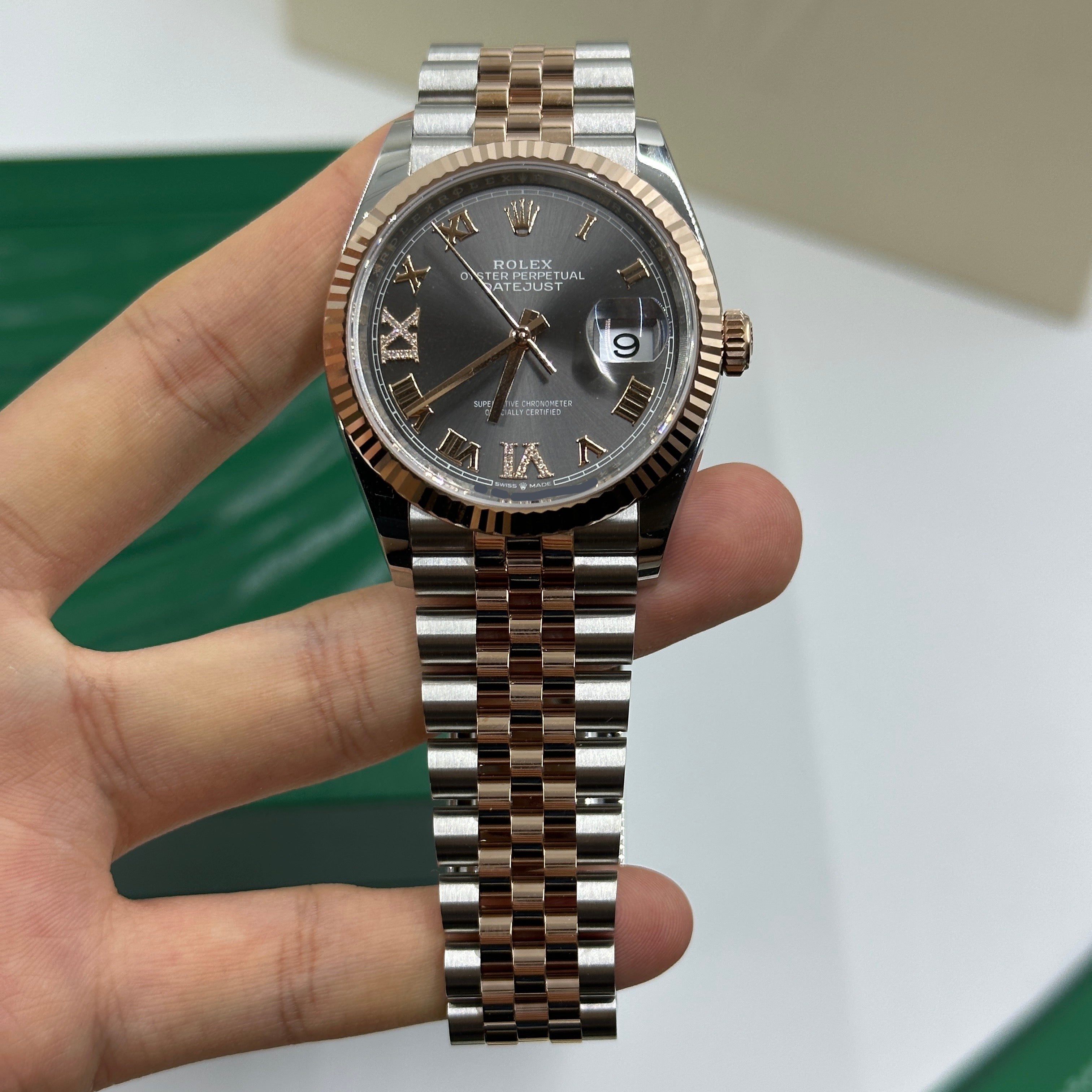 Rolex Datejust 36 126231 Grau VIIX Roman Oyster 2025