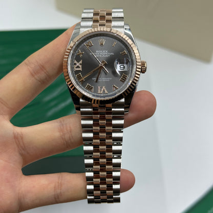 Rolex Datejust 36 126231 Grau VIIX Roman Oyster 2025
