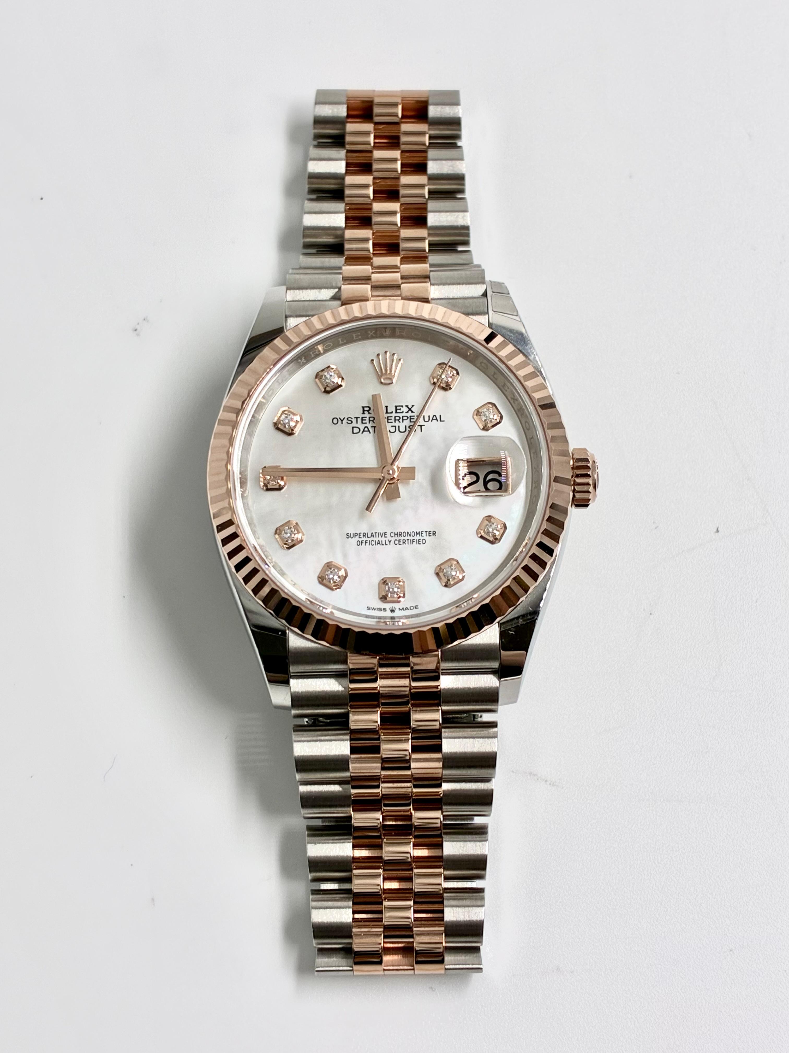 Rolex Datejust 36 126231NG White Jubilee 2025