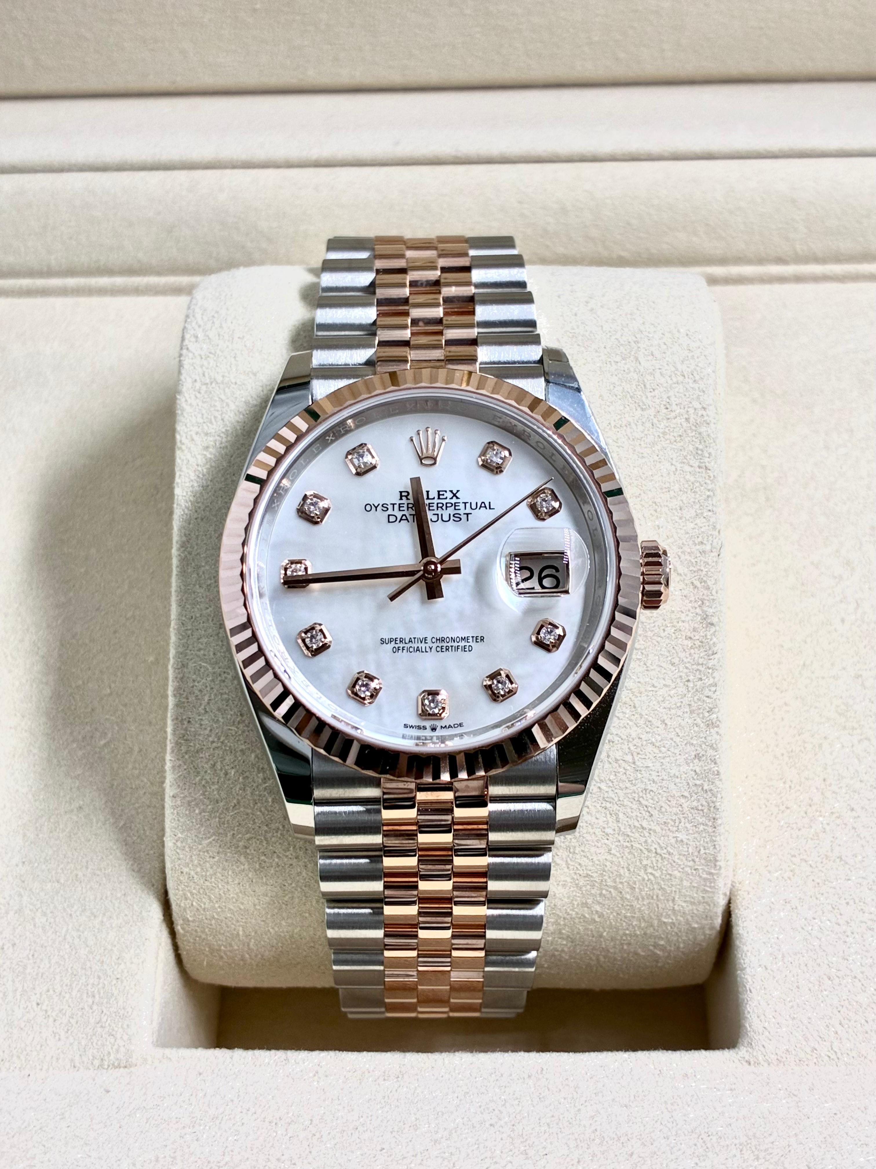 Rolex Datejust 36 126231NG White Jubilee 2025