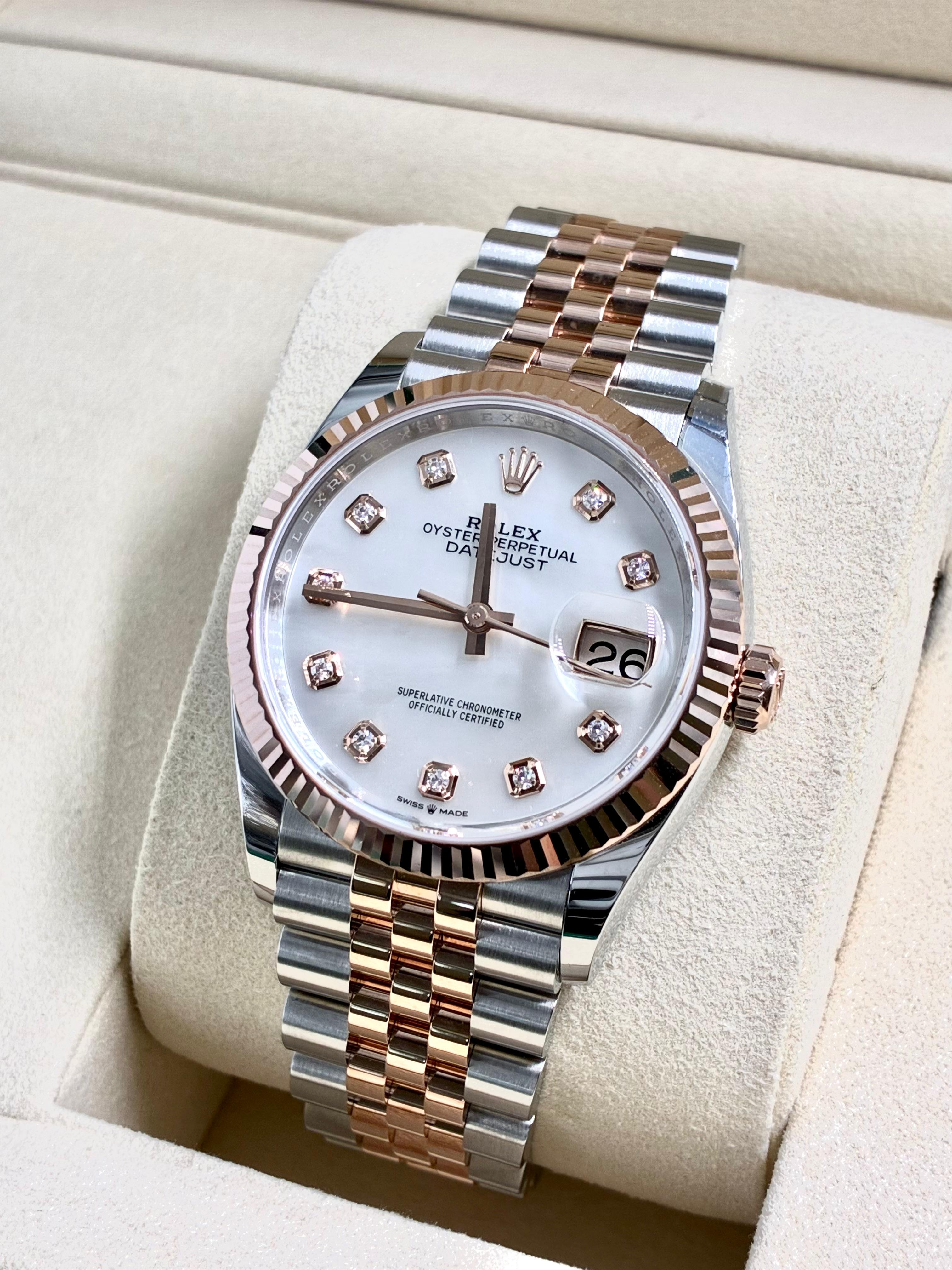 Rolex Datejust 36 126231NG White Jubilee 2025