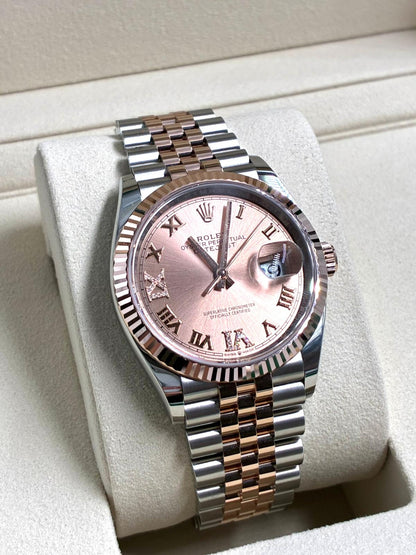 Rolex Datejust 36 126231 PinkVIIXRoman Jubilee 2025