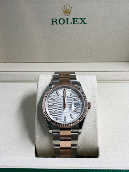 Rolex Datejust 36 126231 Silver Index Fluted Oyster 2024