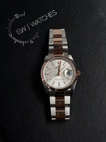 Rolex Datejust 36 126231 Silver Index Fluted Oyster 2024