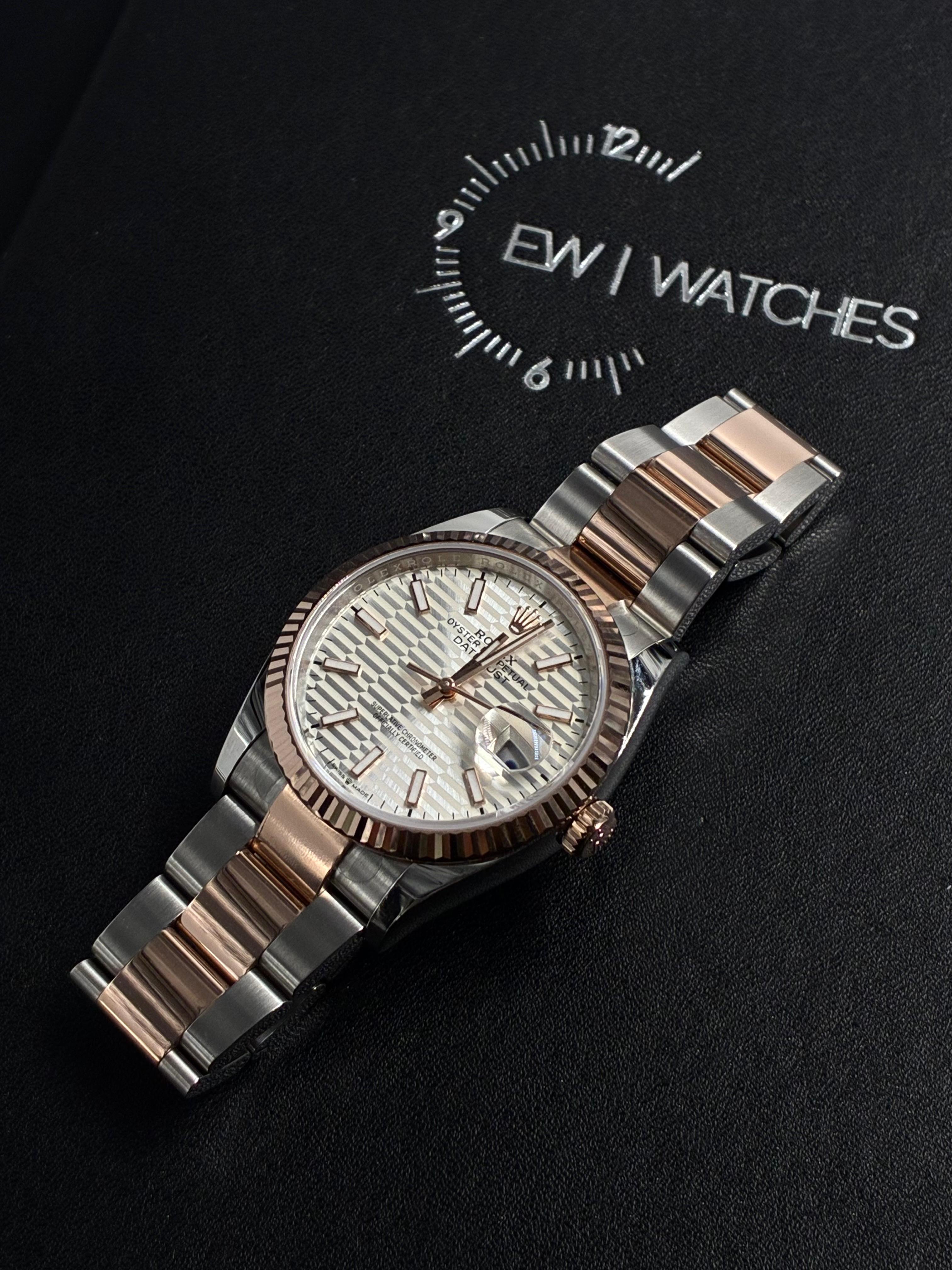 Rolex Datejust 36 126231 Silver Index Fluted Oyster 2024