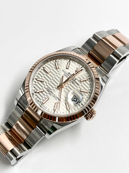 Rolex Datejust 36 126231 Silver Index Fluted Oyster 2024