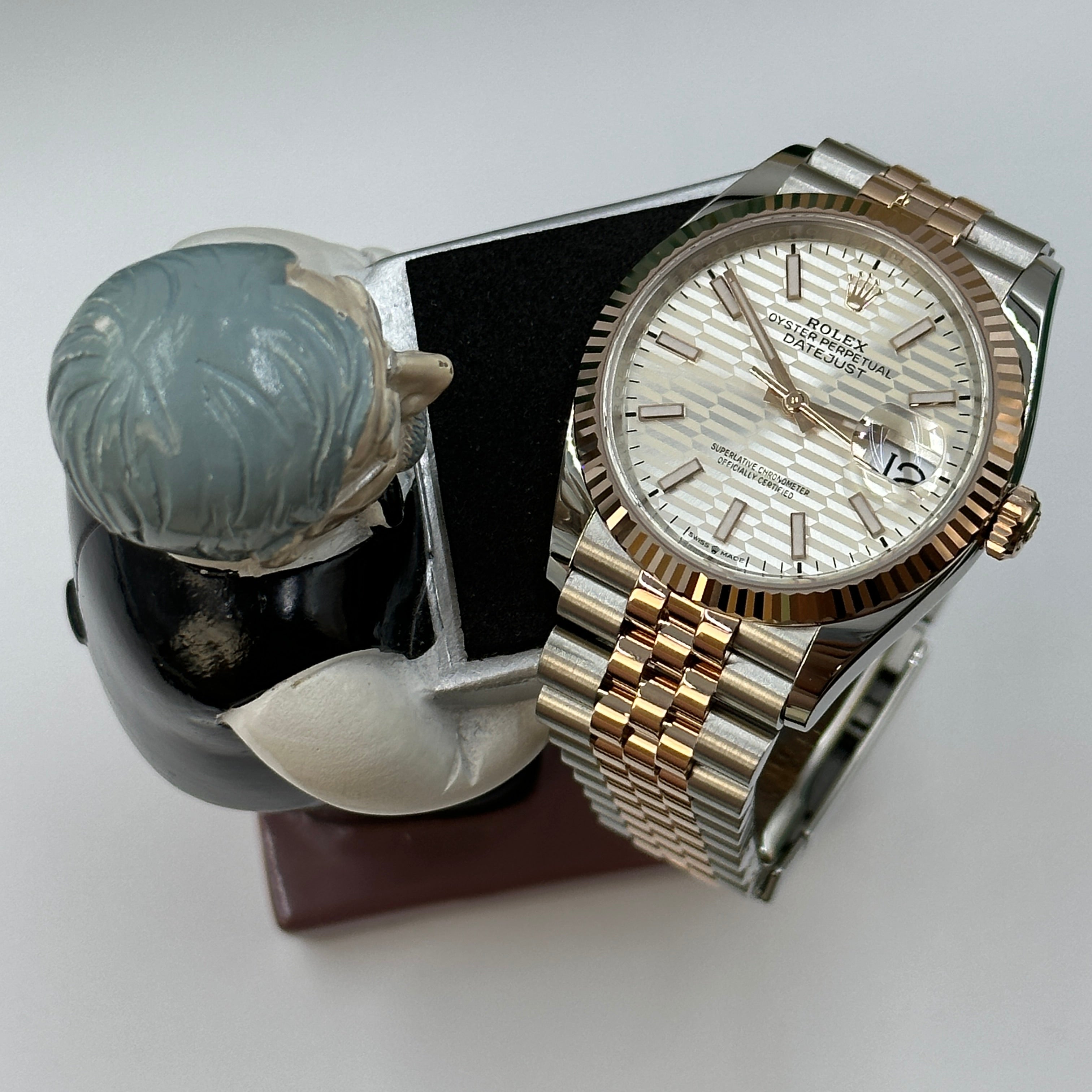 Rolex Datejust 36 126231 Silber Index geriffelt Jubilee 2024