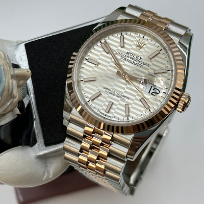 Rolex Datejust 36 126231 Silber Index geriffelt Jubilee 2024