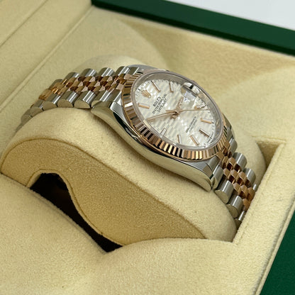 Rolex Datejust 36 126231 Silber Index geriffelt Jubilee 2024