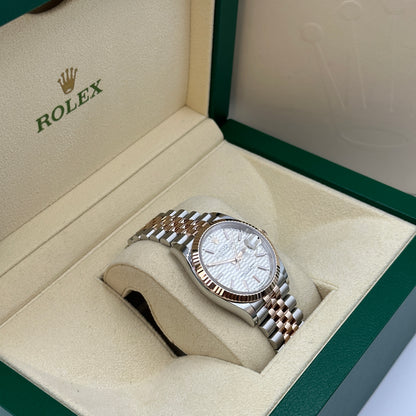 Rolex Datejust 36 126231 Silber Index geriffelt Jubilee 2024